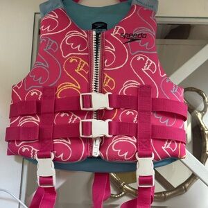 Speedo Pink Child Life Vest